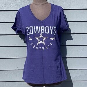 Reebok NFL Blue Dallas Cowboys Football T-Shirt Medium